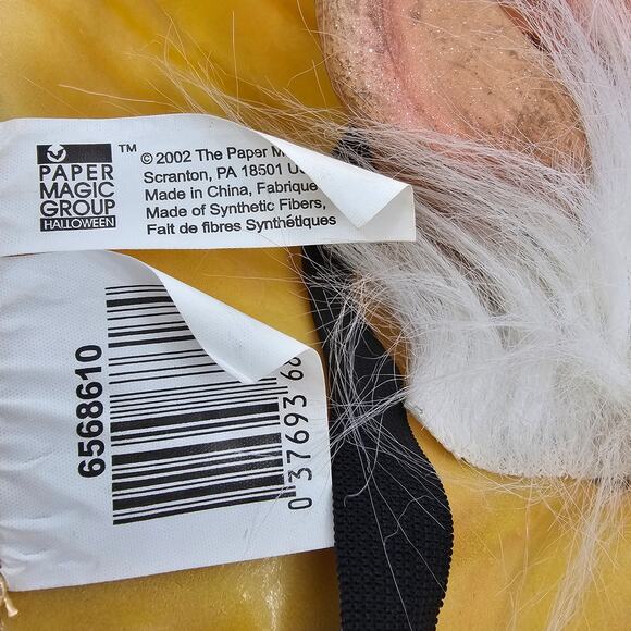 VTG 2002 The Paper Magic Group Halloween Wizard Mask Synthetic Hair RARE Prop - Picture 3 of 4